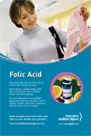 Folic Acid - Bilingual poster – French one side, English on the other side